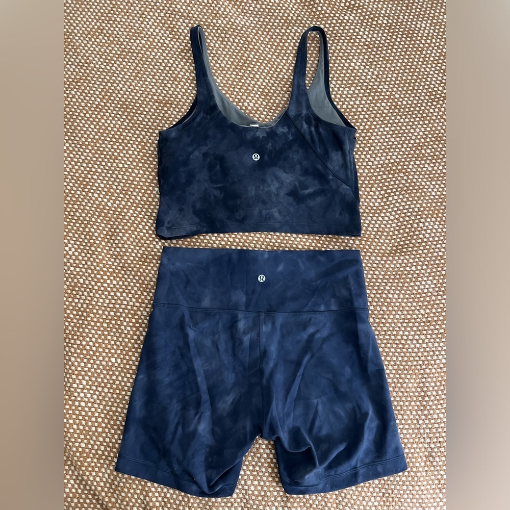 Lululemon Athletica Deep Blue Activewear Set